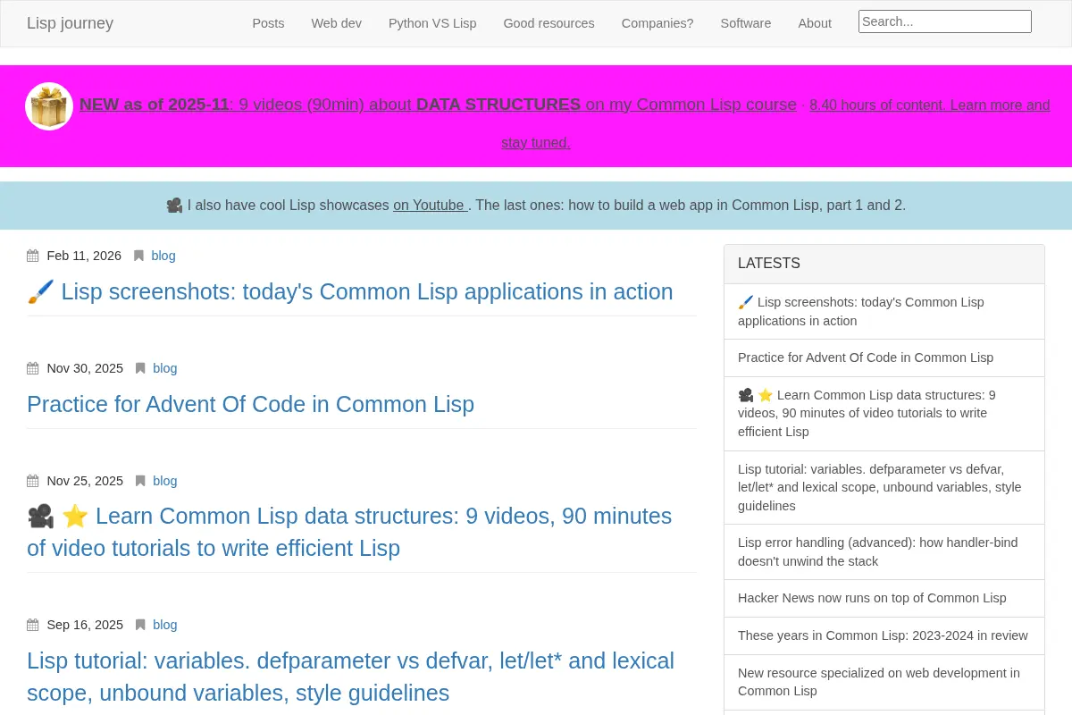 Lisp journey