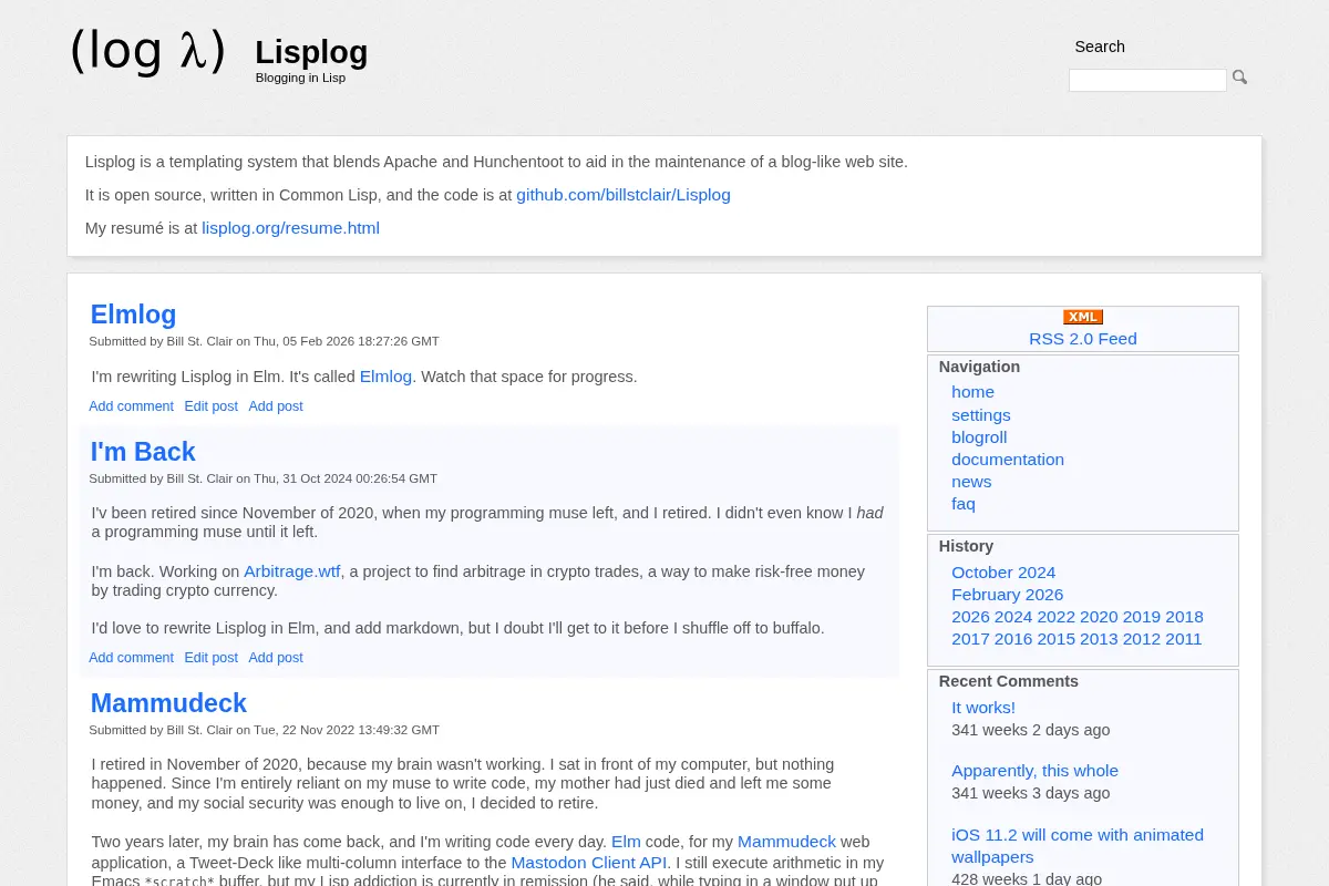 Lisplog