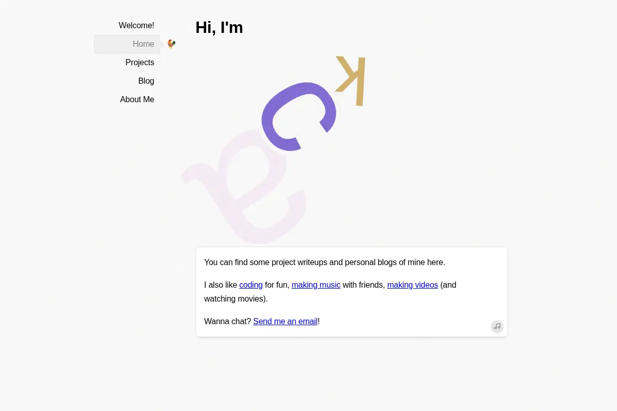 A place on the internet, by Jackson