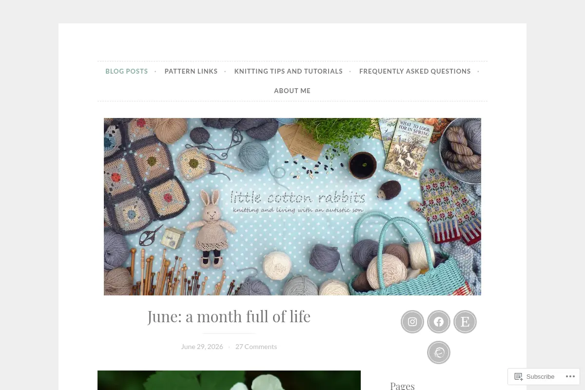 little cotton rabbits – knitting, nature and living with autism in the family