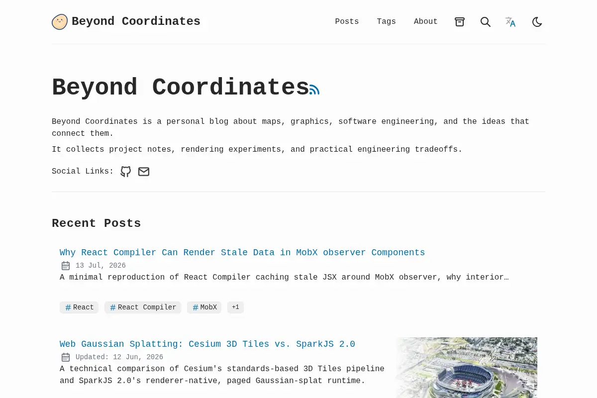 Beyond Coordinates