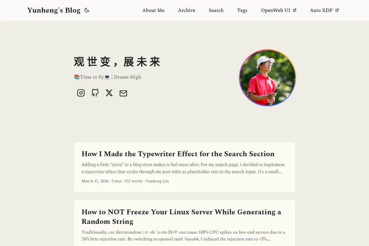 Yunheng's Blog