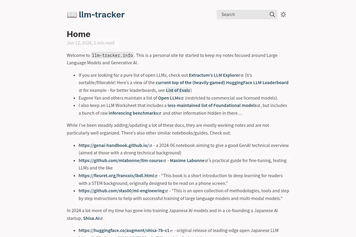 LLM Tracker