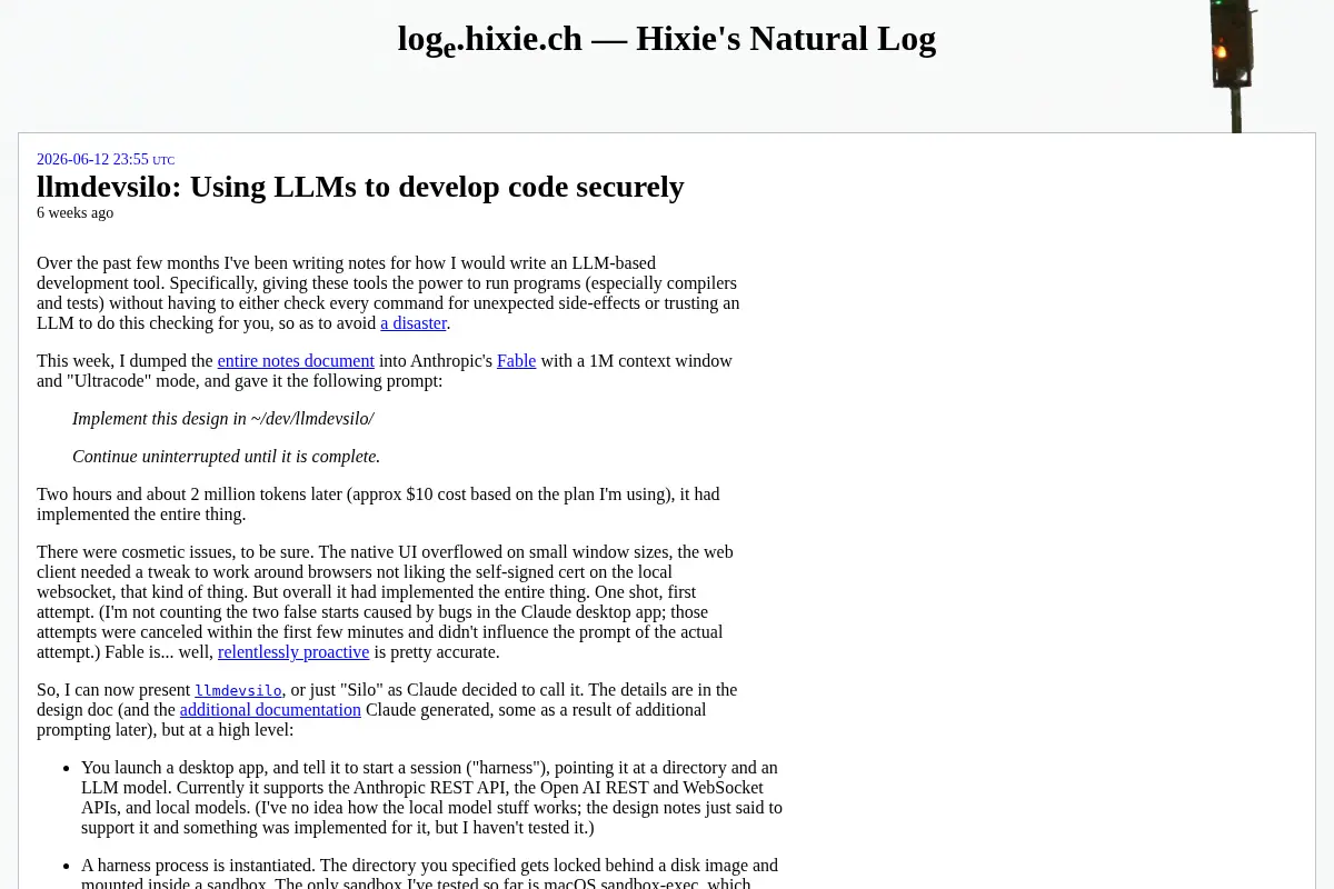 Hixie's Natural Log