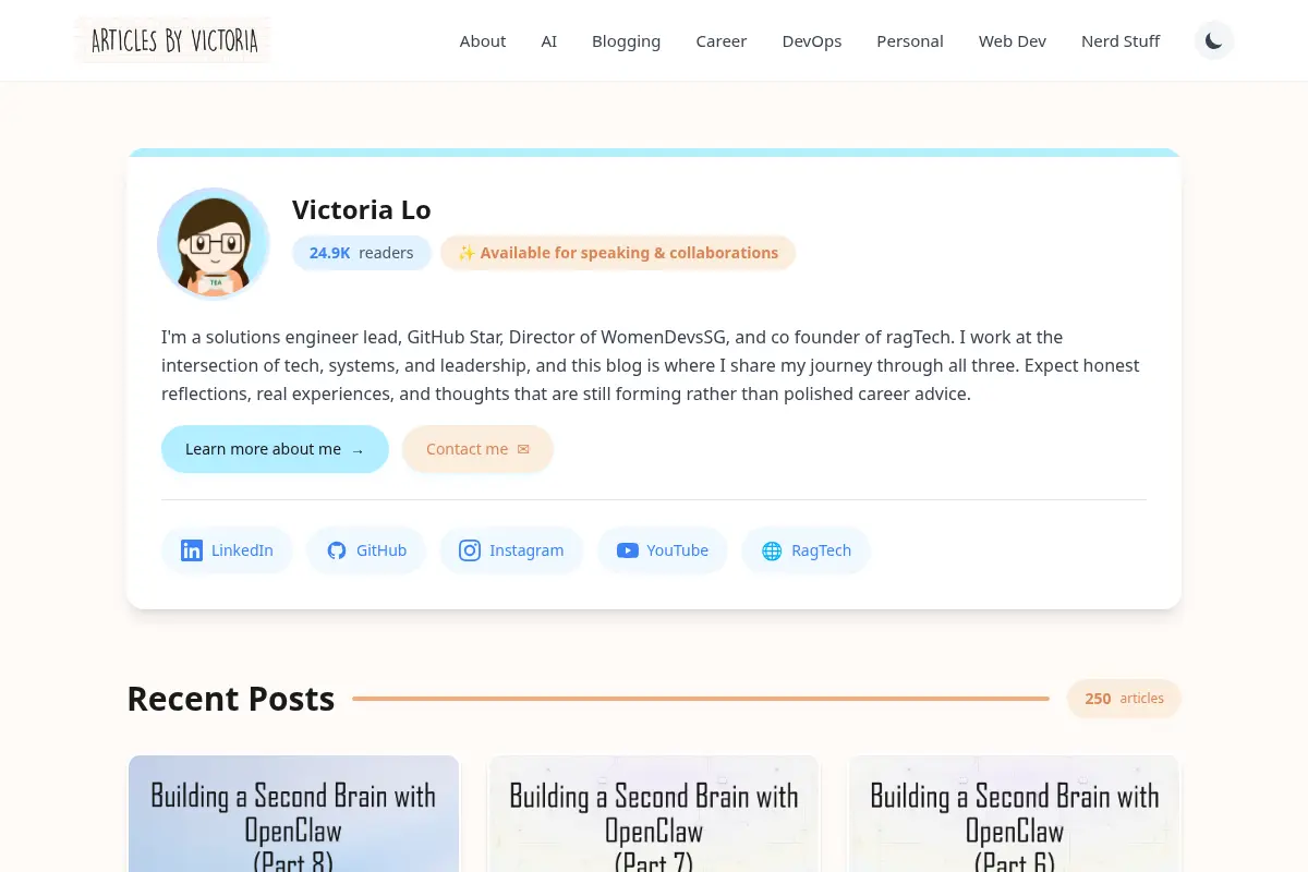 Victoria's Blog on Tech Leadership and Systems