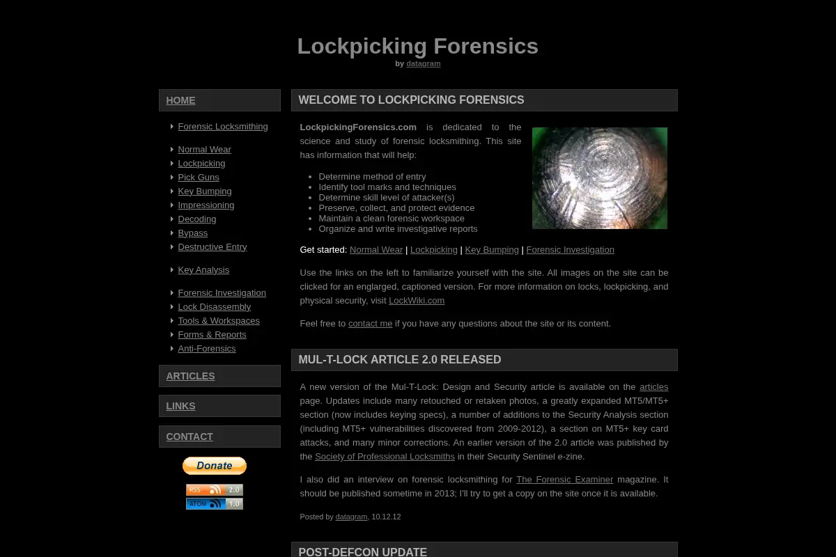 Lockpicking Forensics