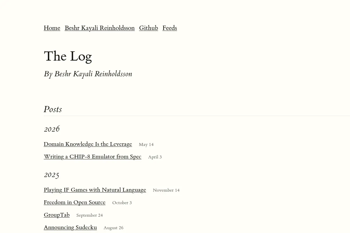 The Log