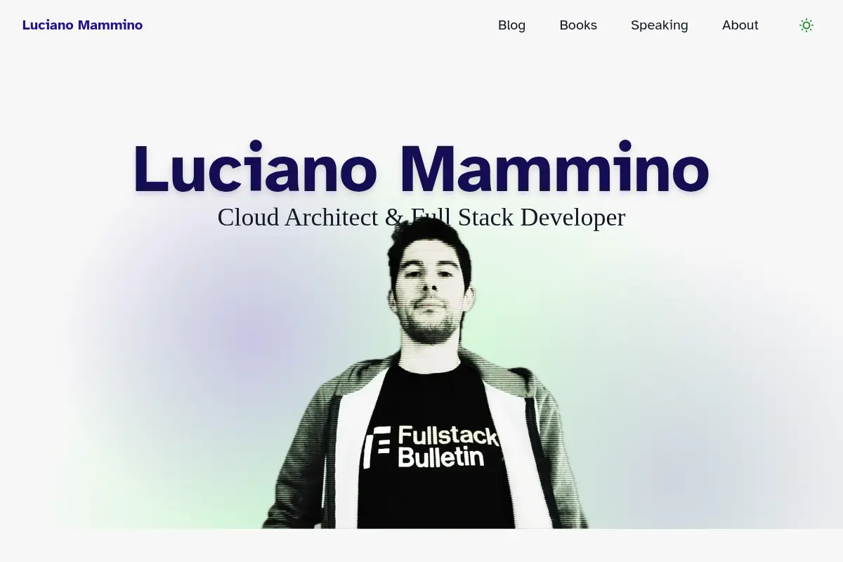Luciano Mammino - Cloud Architect and Fullstack Developer