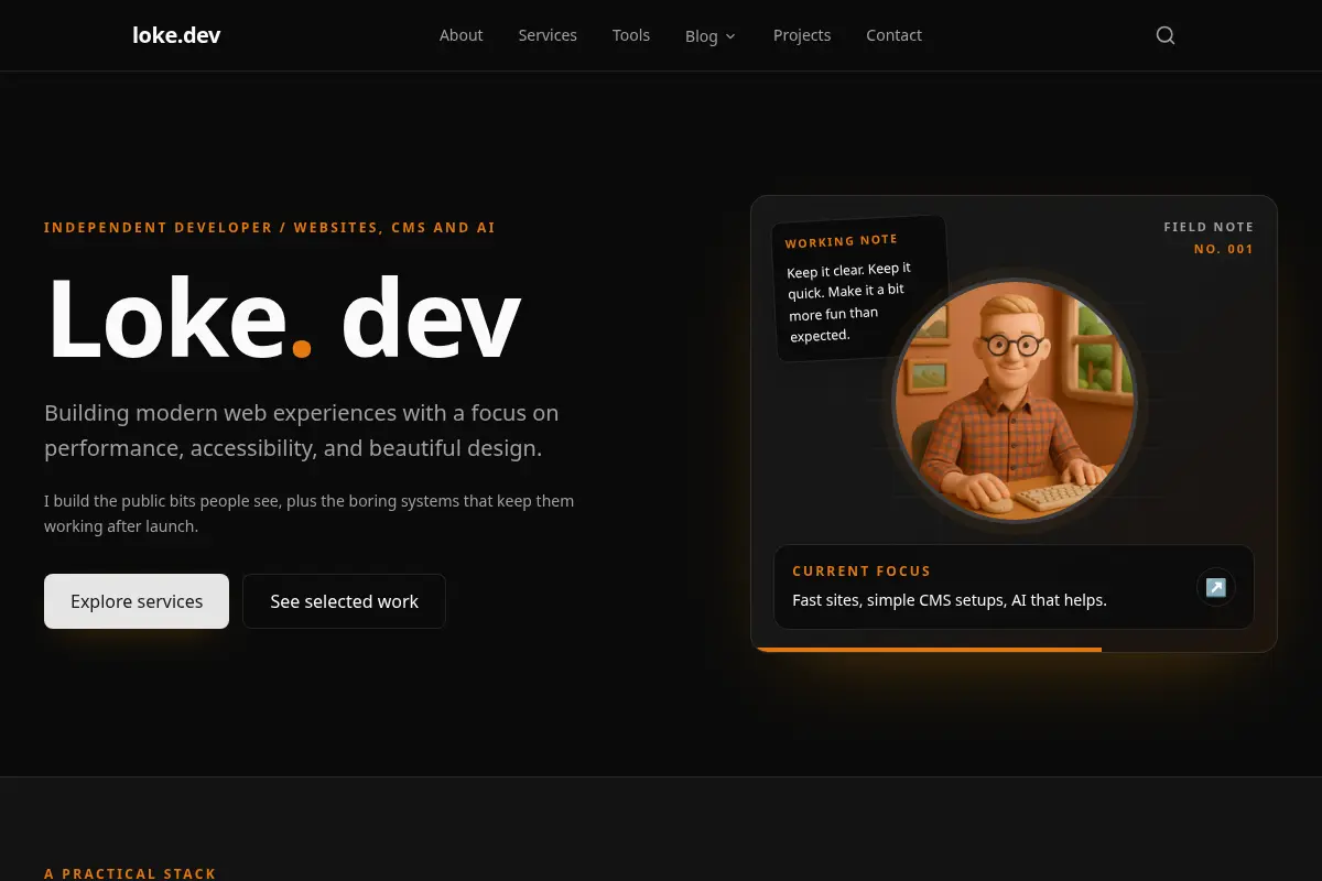Independent web developer - Loke.dev