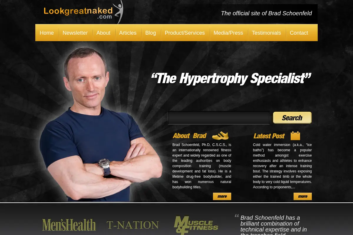 Lookgreatnaked.com - Brad Schoenfeld's official site