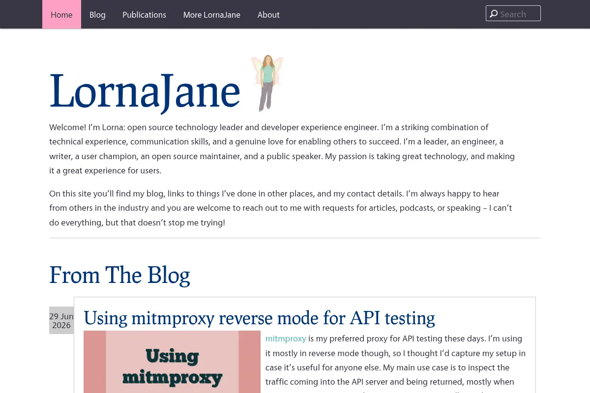 Lorna Jane Mitchell's Website