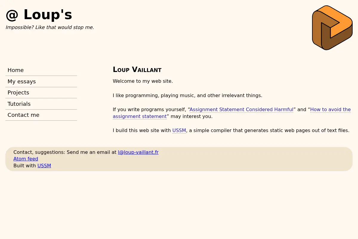 Loup Vaillant's Home Page