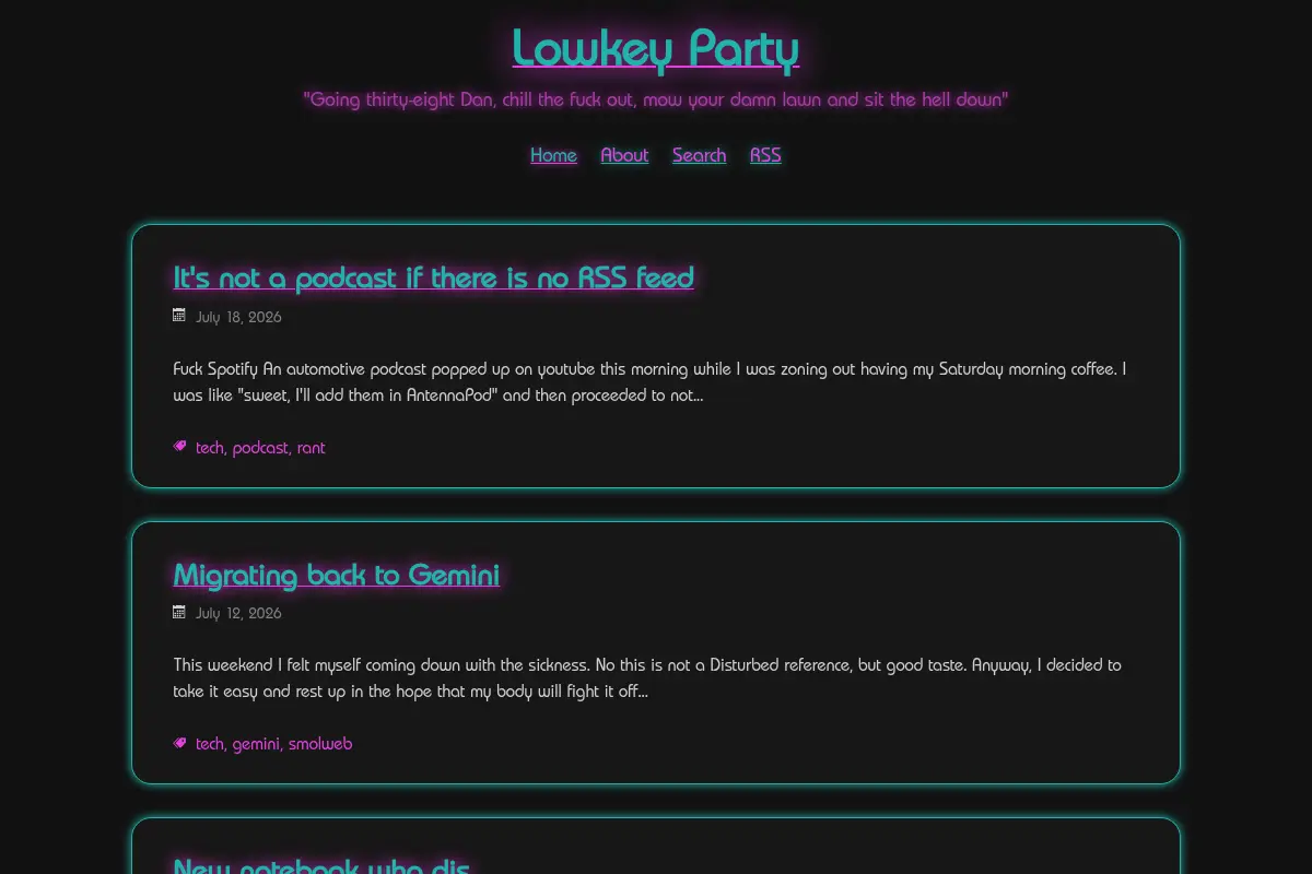 Lowkey Party