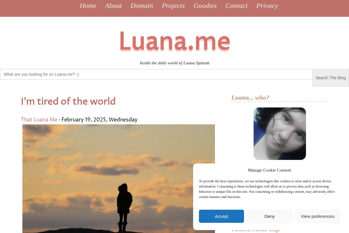 Luana.me ♥ · Projects, Artworks, Updates
