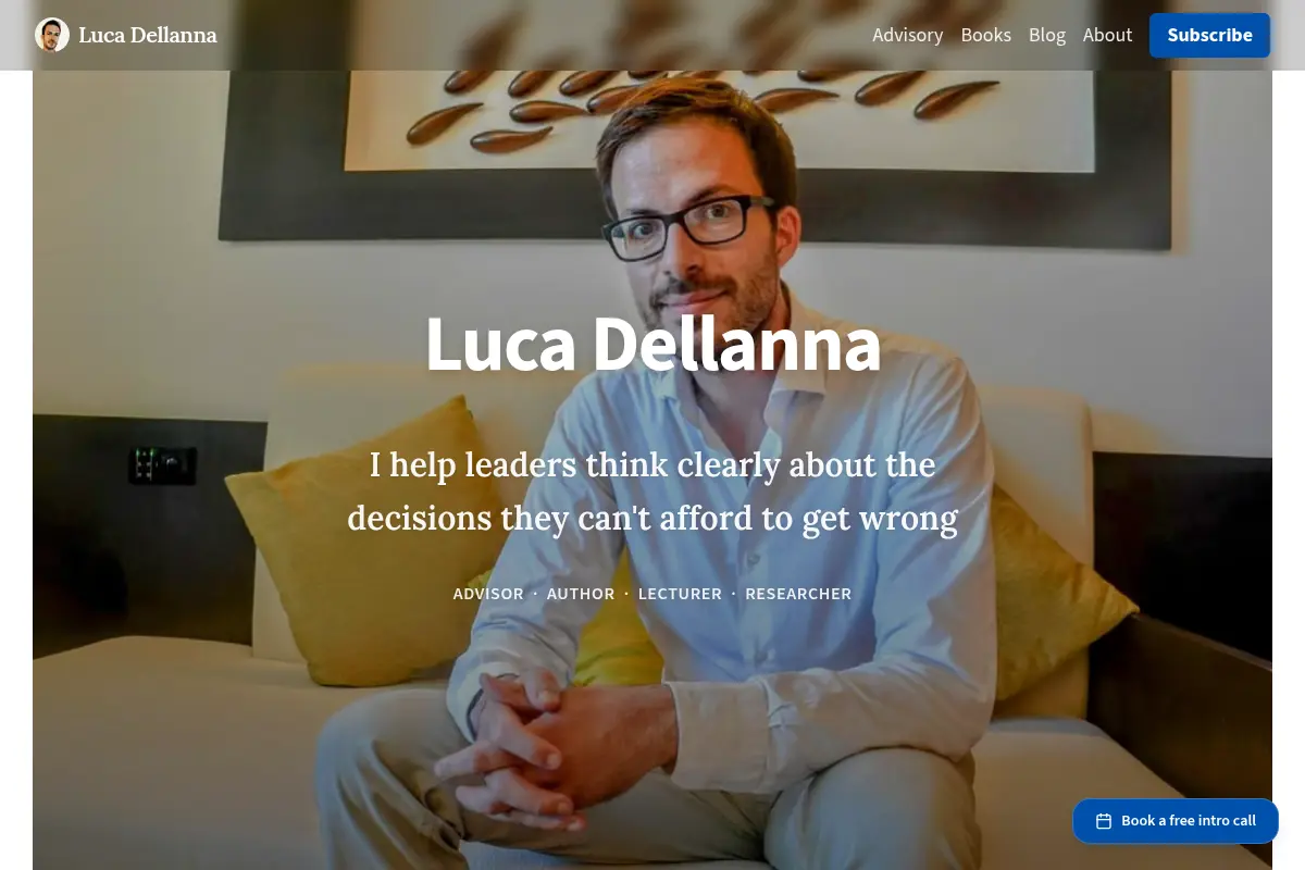 Luca Dellanna - Advisor and Author