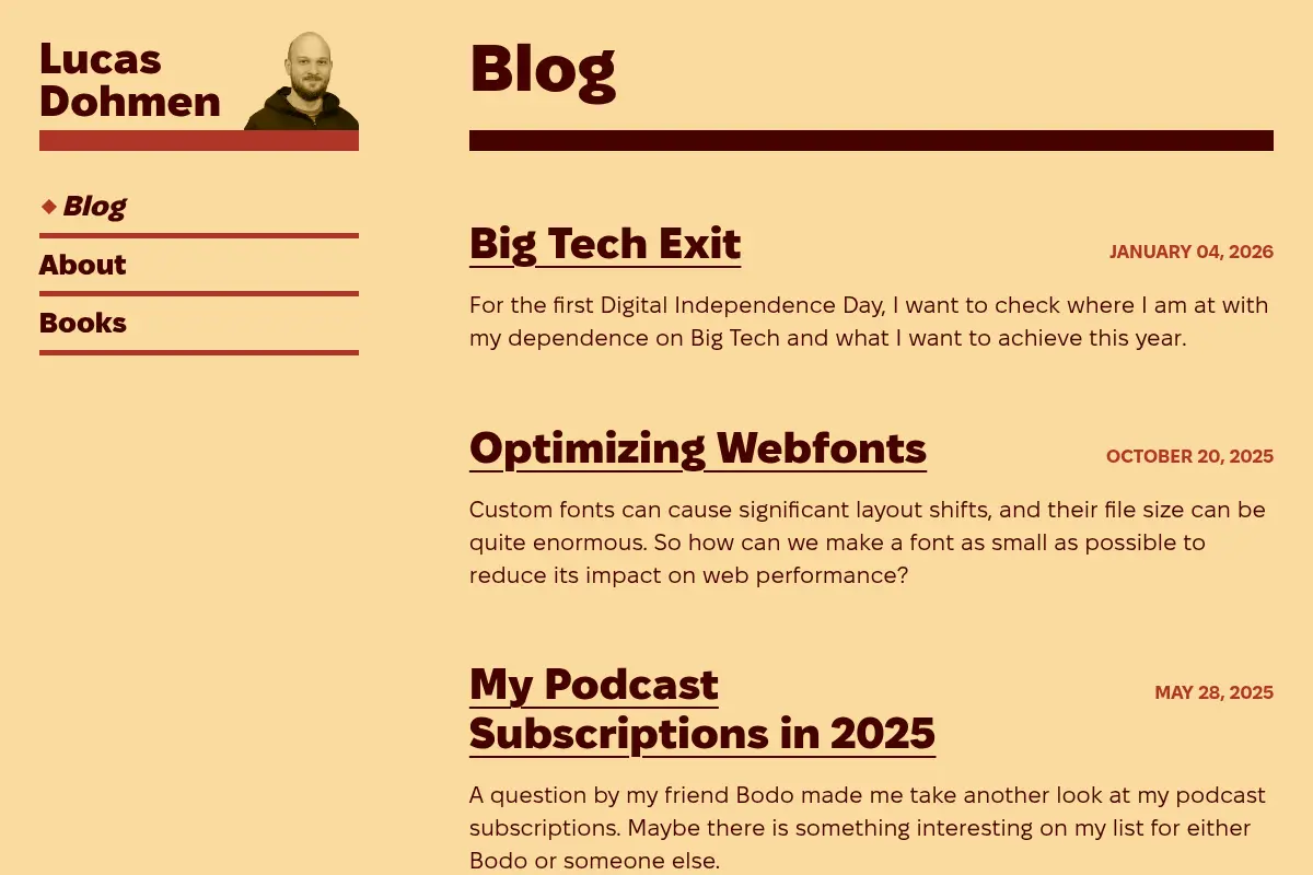 Lucas Dohmen's Blog