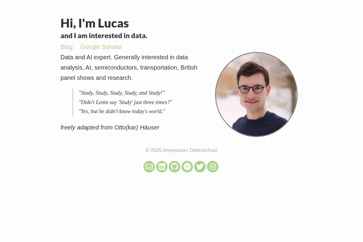 Personal Page Lucas Woltmann