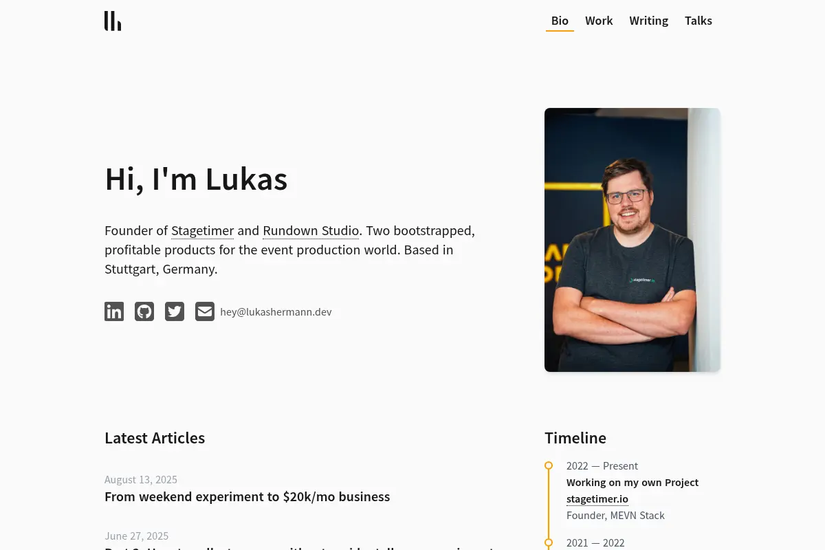 Lukas Hermann - Entrepreneur & Full-Stack Developer