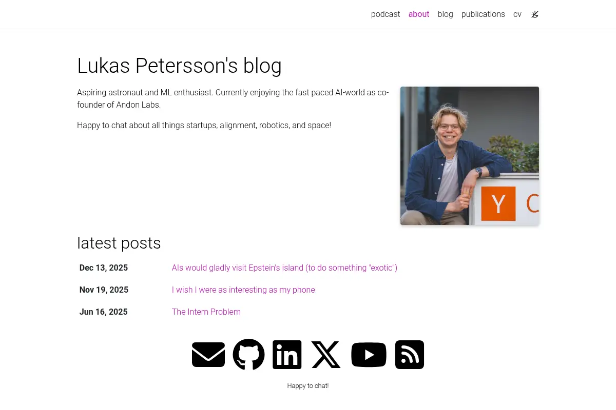 Lukas Petersson's blog