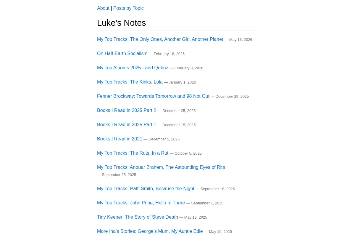 Luke's Notes