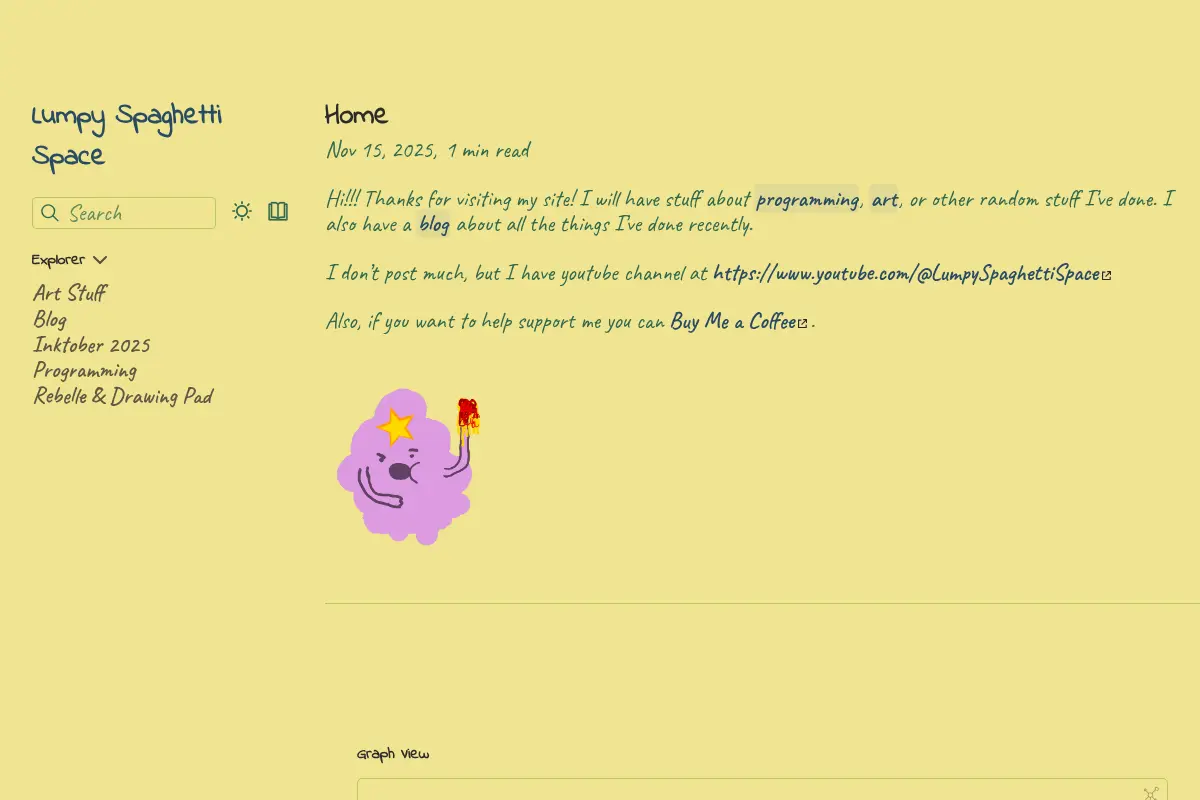 Lumpy Spaghetti Space
