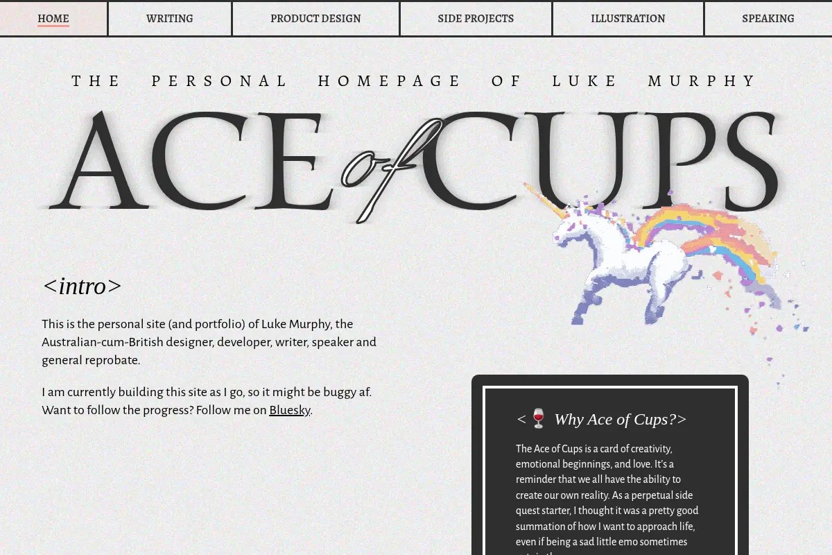 Ace of Cups - Luke Murphy's personal website