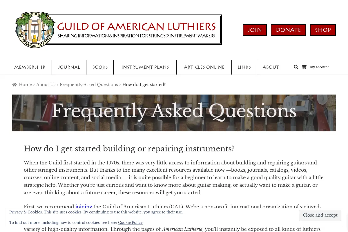How do I get started? – Guild of American Luthiers