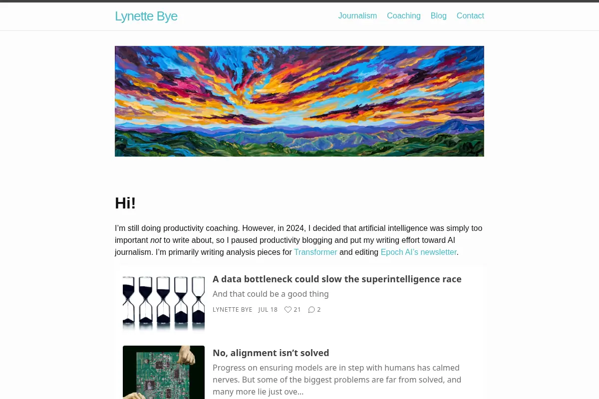 Home | Lynette Bye