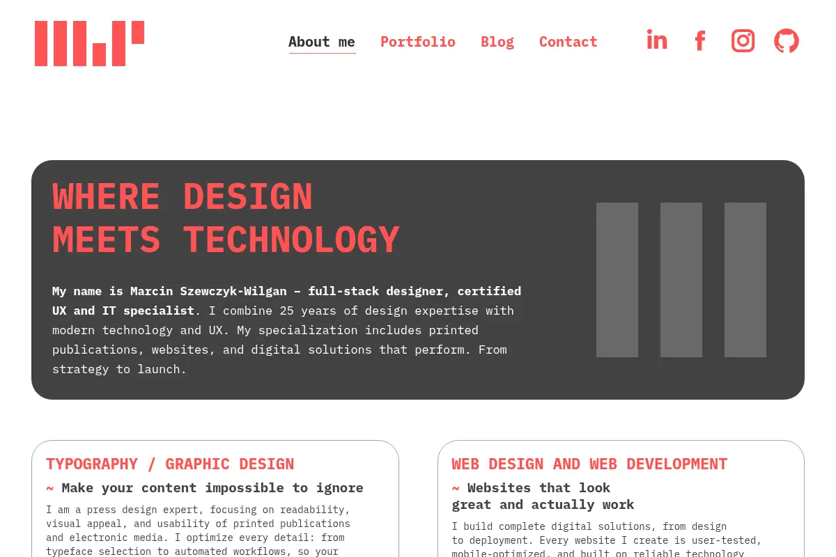 Marcin Szewczyk-Wilgan - Full-stack Designer