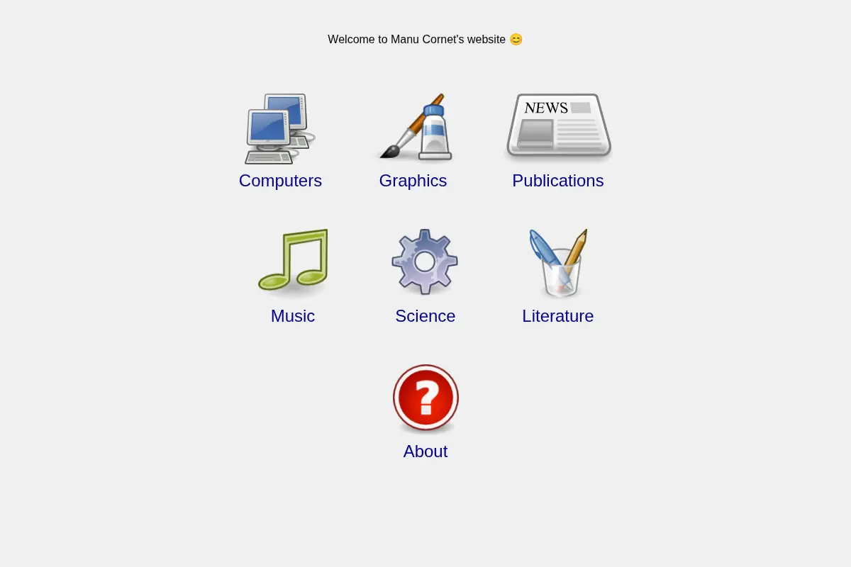 Manu Cornet's website