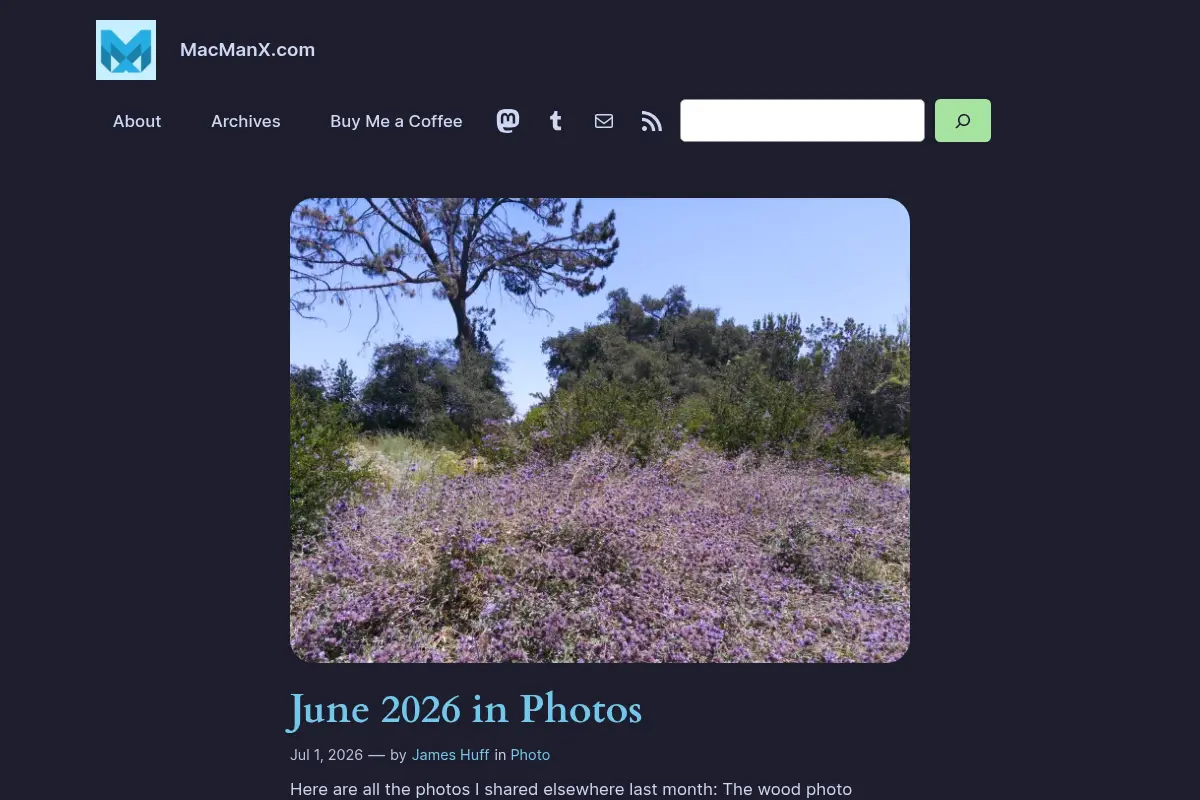 MacManX.com – Stuff from James Huff