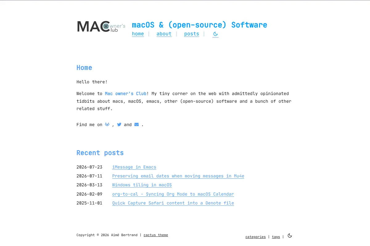 macOS & (open-source) Software