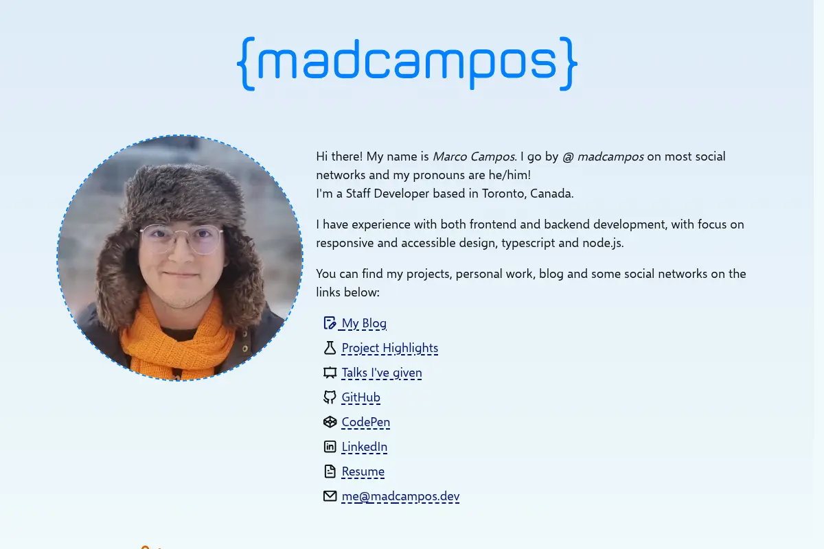 Marco Campos — Staff Developer
