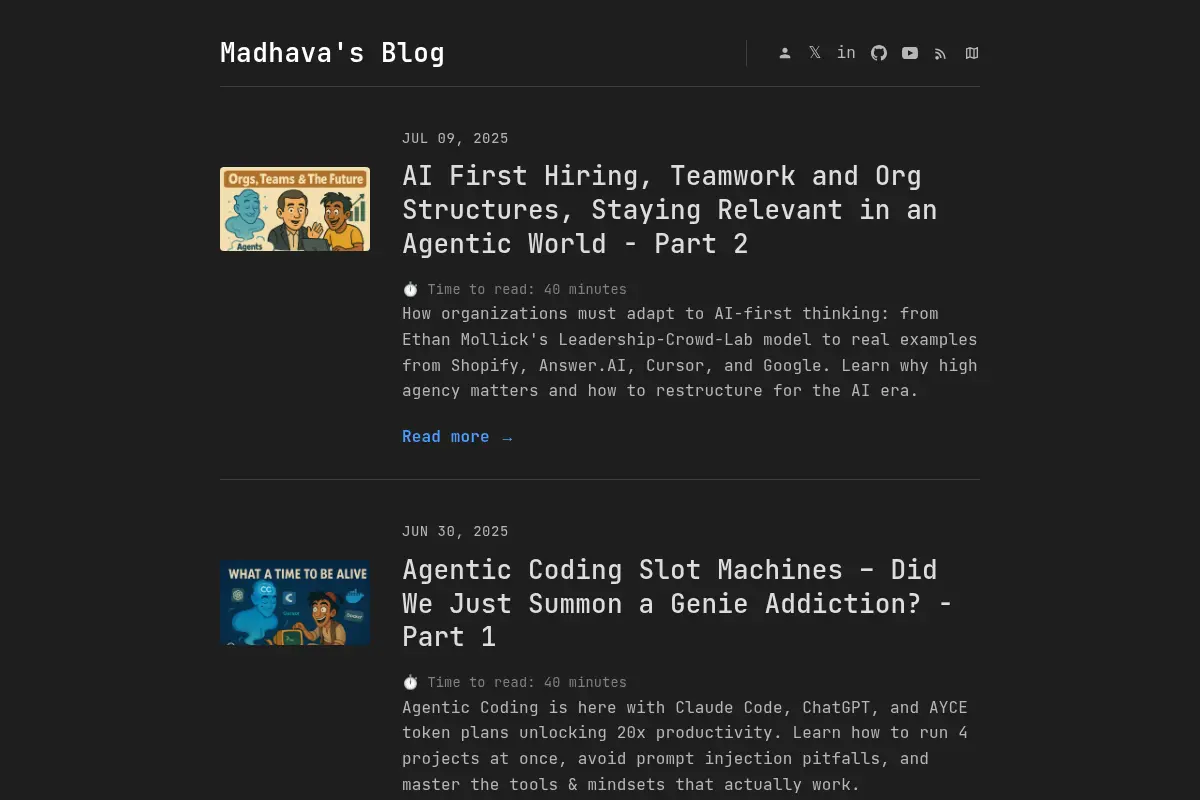 Madhava's Blog