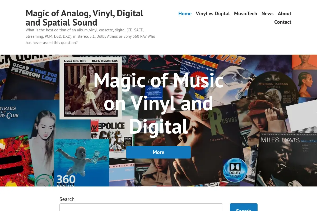 Magic of Analog, Vinyl, Digital and Spatial Sound