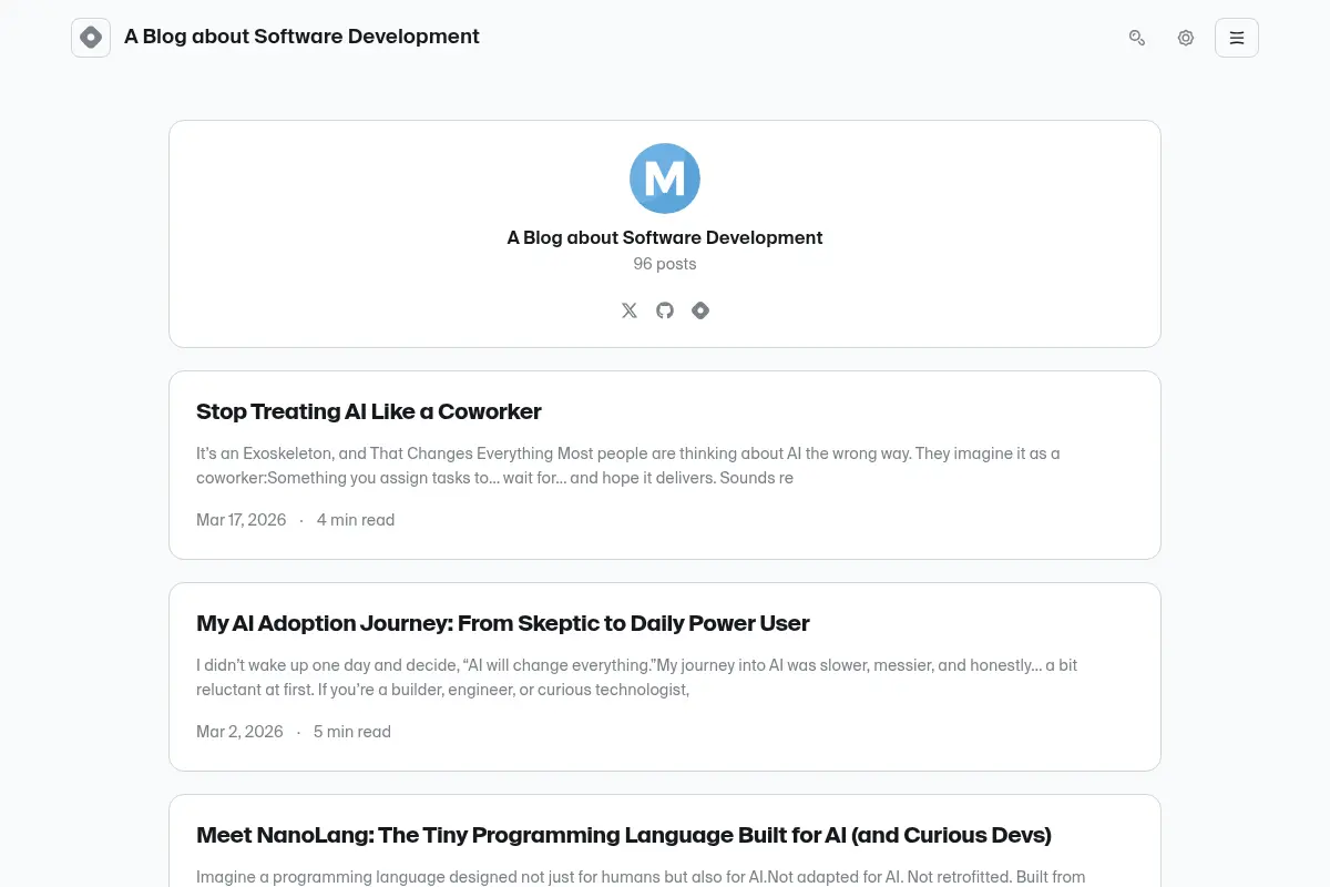 A Blog about Software Development