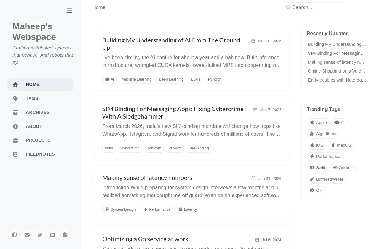 Maheep's Webspace