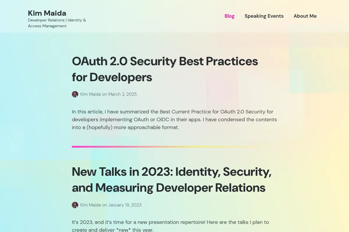 Kim Maida - Developer Relations