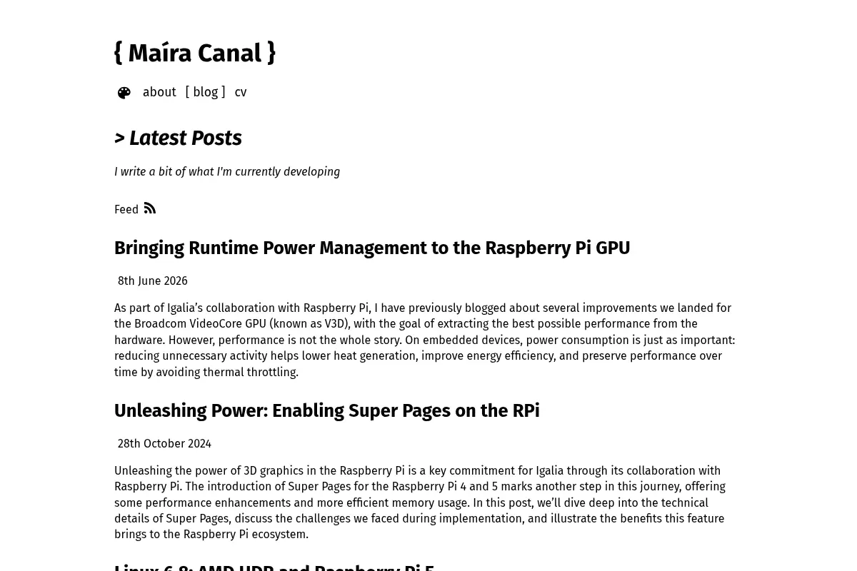 Maíra Canal | Latest Posts