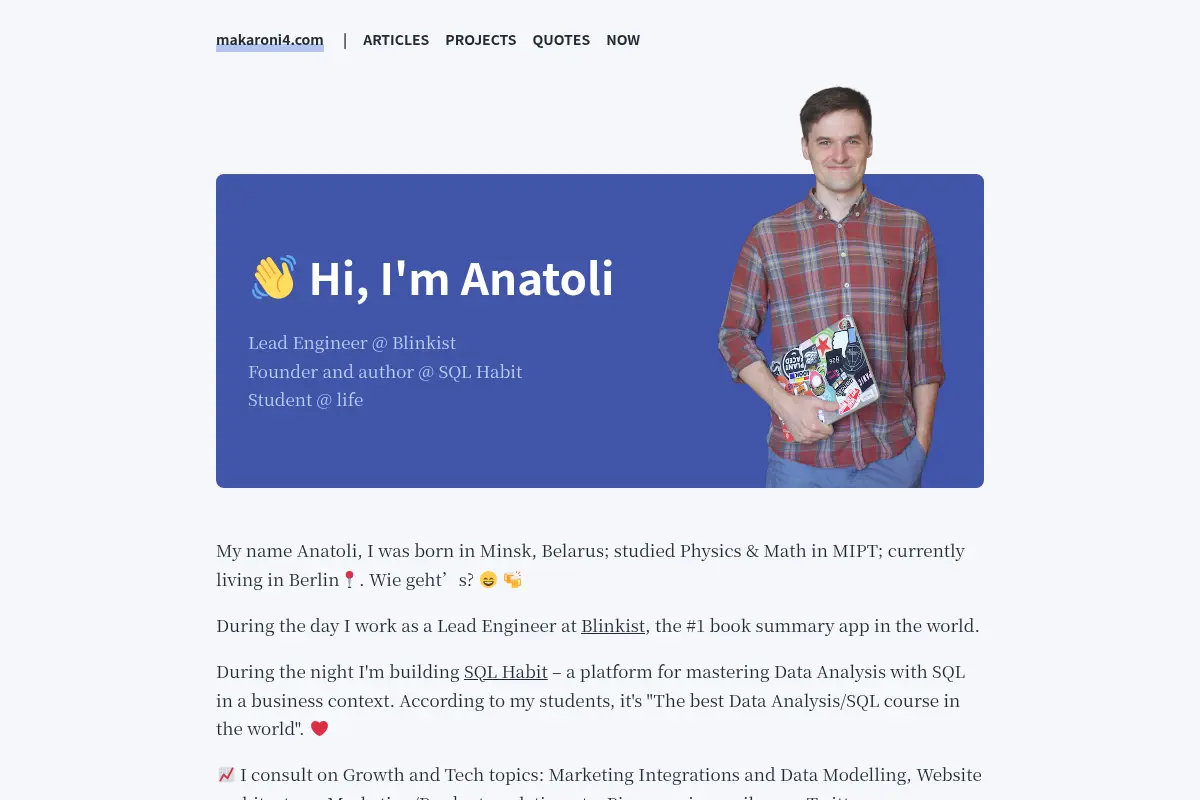 Anatoli Makarevich's blog