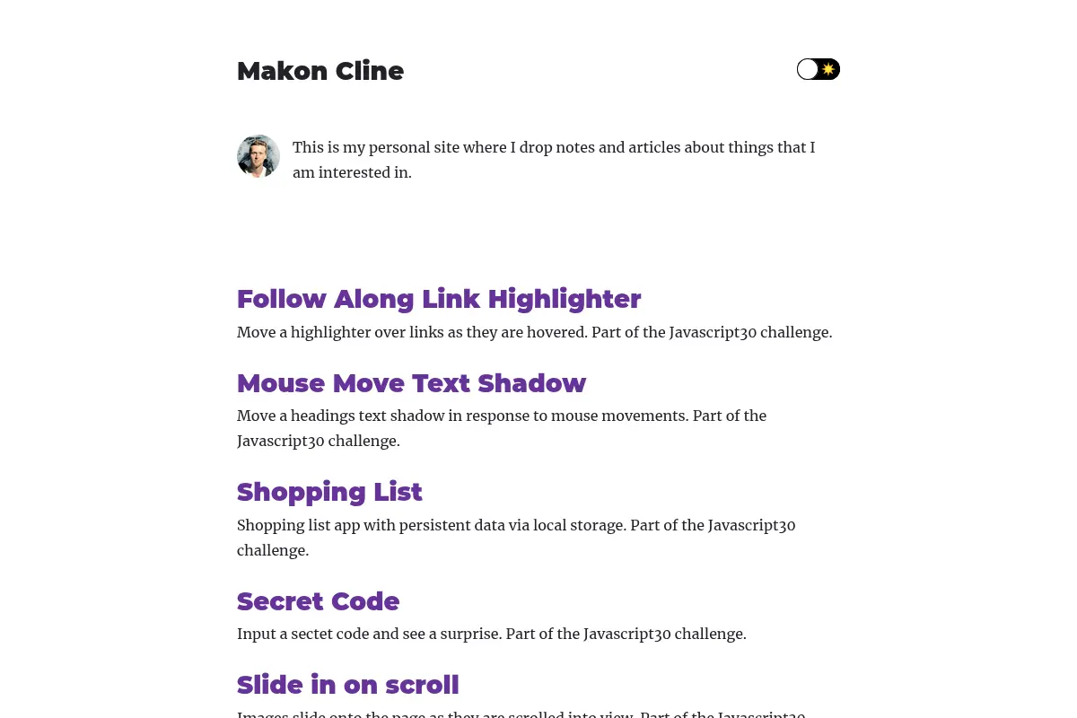 Home | Makon Cline
