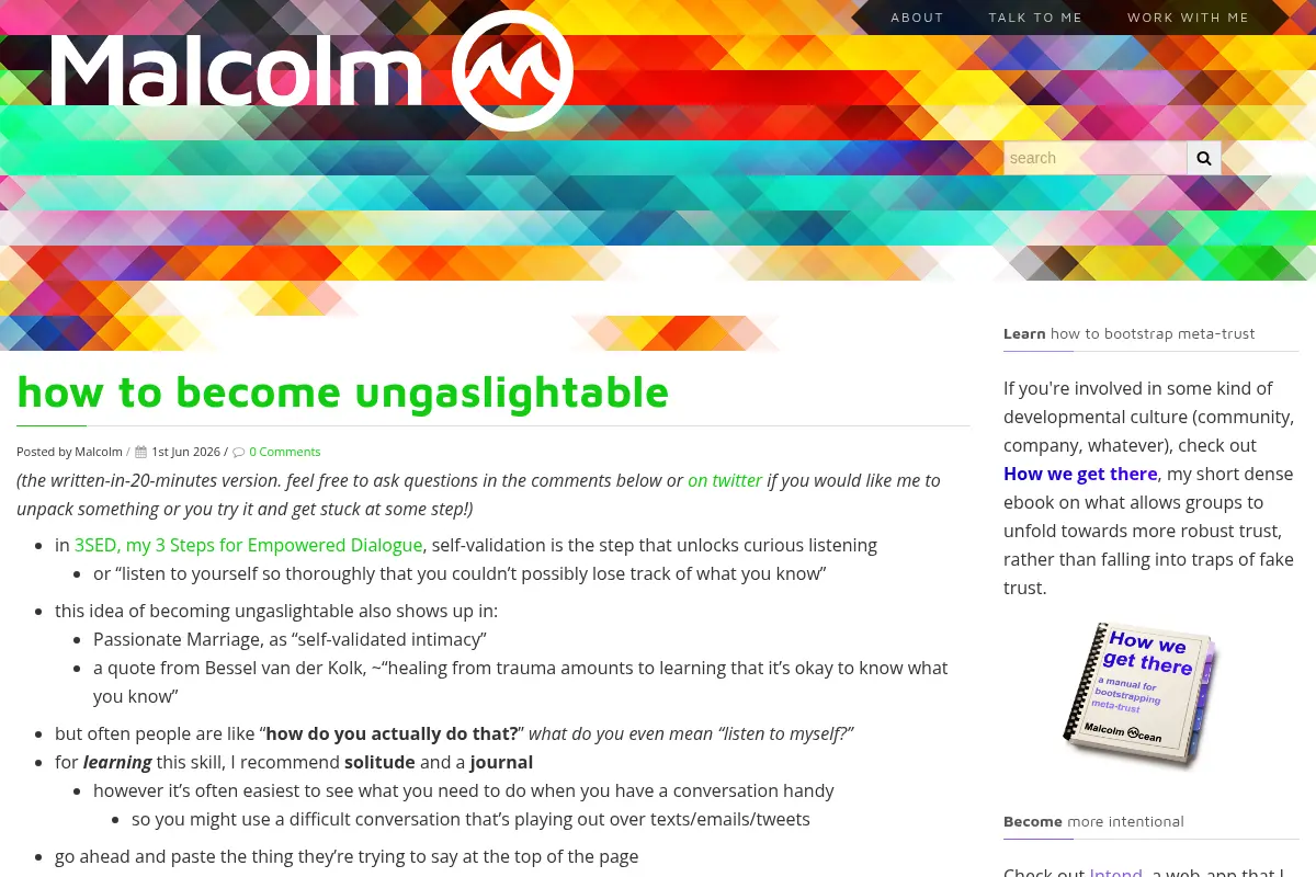 Malcolm Ocean – culture, change, and mental models