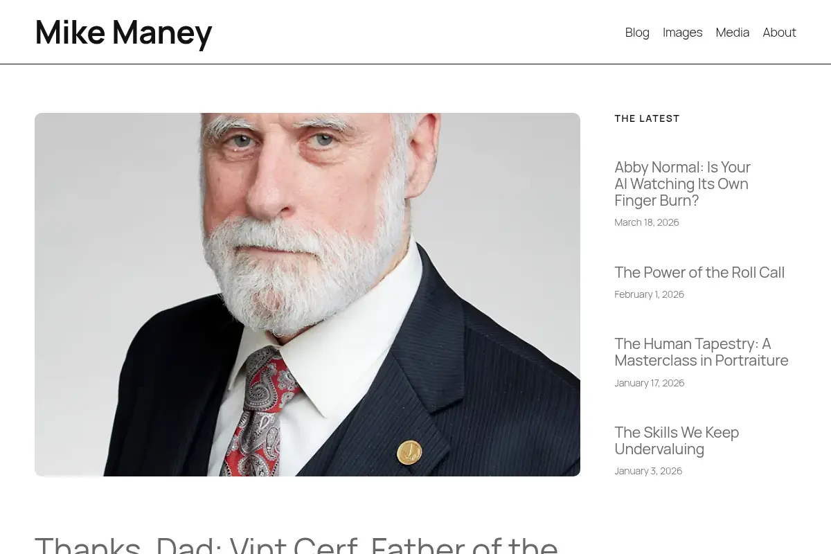 Mike Maney – Comms exec. Photographer. Ex-Calvin Klein underwear model. Hey, two out of three isn't bad.