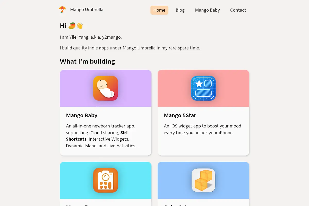 Y2Mango's Quality Indie Apps