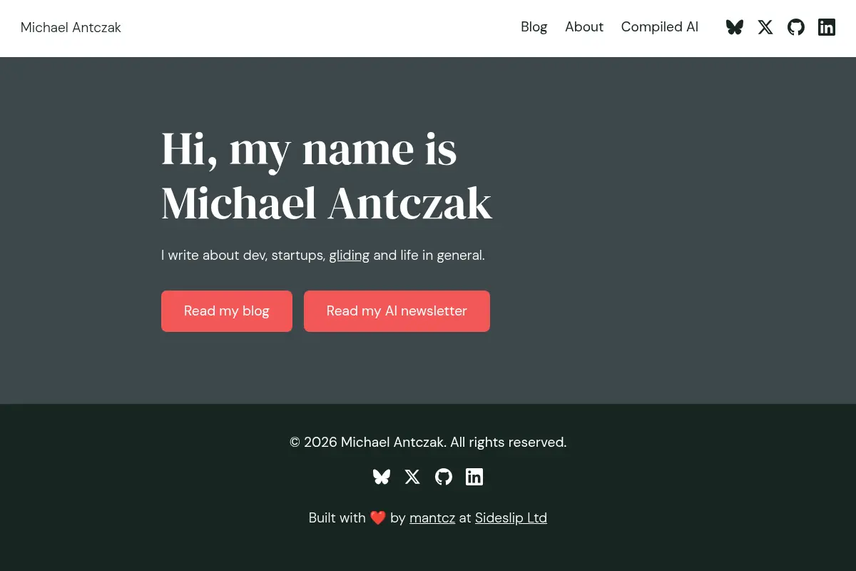 Michael Antczak's Personal Website