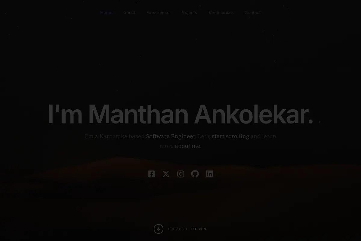 Manthan Ankolekar's Portfolio