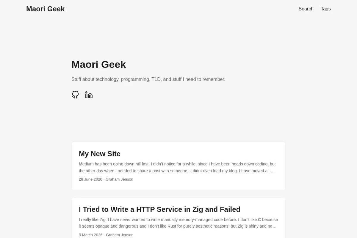 Maori Geek