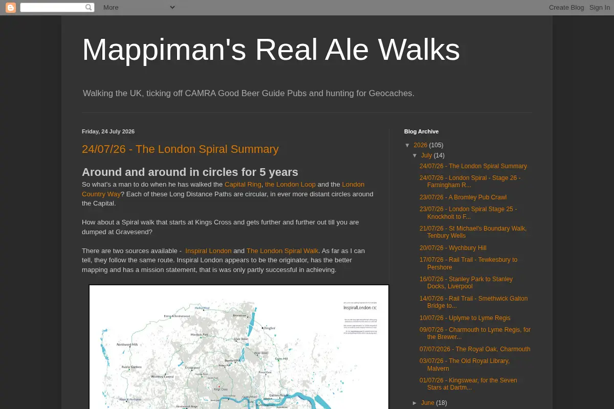 Mappiman's Real Ale Walks