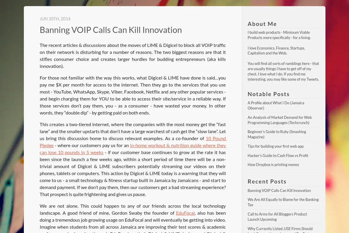 The Blog of Marc Gayle