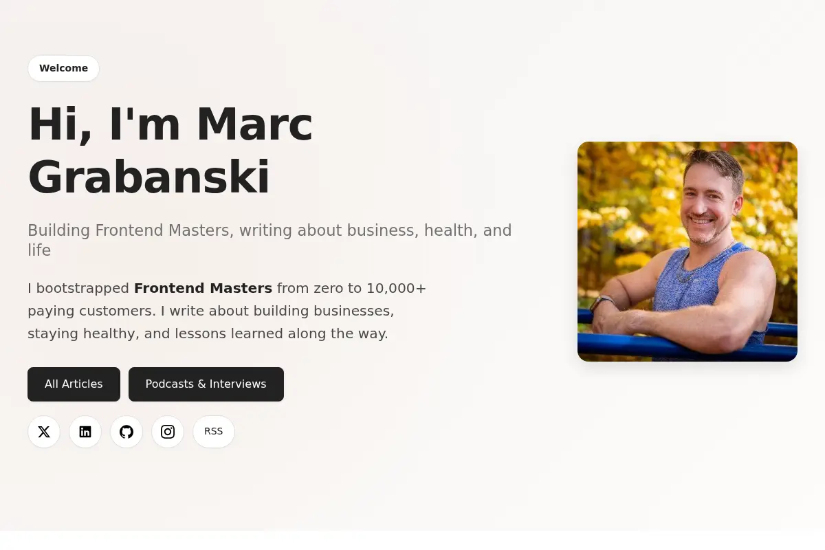 Marc Grabanski's Career Journal on Web Dev, Business, & Life